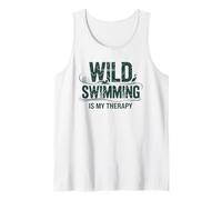 Wild Swimming is My Therapy, Swimming Athlete Swimmer Tank Top