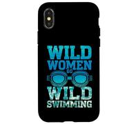 Wild Swimming Ocean Dips For Mindfulness Mental Health Boost Case for iPhone X/XS