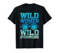 Wild Swimming Ocean Dips for Mindfulness Mental Health Boost T-Shirt