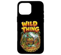 Wild Thing! Retro Woodsy Owl Give a Hoot Vintage Earth Day Case for iPhone 16 Pro Max