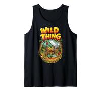 Wild Thing! Retro Woodsy Owl Give a Hoot Vintage Earth Day Tank Top