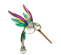 Wild Things Handmade Fantasy Glass Hummingbird Suncatcher Gift Tropical Crystal Hanging Ornaments