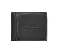 Wild Things Only Men's Landscape Wallet - Leather (Black), black, standard size, classic wallet