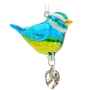 Wild Things Pretty Little Bird - Blue Tit - Suncatcher, Handmade Crystal Bird - Hanging Mobile Ornament, 5059-BTI