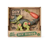 Wild Thingz DIY Dino - Centrosaurus Build & Play, Brown and Beige | Moving joints, limbs and mouth; includes screwdriver tool; brown and beige design