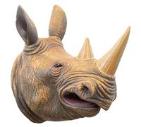 Wild Thingz Grey Rhino Hand Puppet - Storytelling & Imaginative Play | Builds communication skills & confidence; soft, safe design sized for small hands; classroom, bedtime & gift-friendly fun