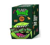 Wild Thingz Gummy Grubs - Organic, Low Sugar, Natural Gummy Sweets Party Box 25g X 34 Healthy Kids' Snacks, Plant-based, Vegan & Gluten-Free Ingredients. Perfect for lunchboxes or party bags.