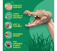 Wild Thingz Crocodile Hand Puppet, Multi
