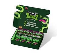 Wild Thingz Mixed Flavour Organic & Low Sugar Natural Gummy Sweets, Vegan & Gluten Free Snacks with Half the Sugar, Perfect for Lunchboxes, Parties or as Gifts 25 g (Pack of 12)