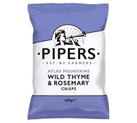 Pipers Crisps Atlas Mountains Wild Thyme & Rosemary Taster Pack 8x40g