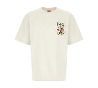 Wild Tiger Embroidered Oversized T-shirt, male, Kenzo, T-Shirts, Gray, S, Tops S