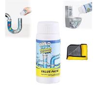 Wild Tornado Sink and Drain Cleaner, Powerful Sink Drain Cleaner, Pipe Dredge Deodorant Powder, Fast Foaming for Kitchen Toilet Pipeline, Safe for All Pipes, Powerful Cleaner Powder (1pcs)