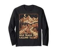 Wild Trails Calling Hiker Backpacker Long Sleeve T-Shirt