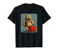 Wild Travel Bear with Suitcase for a Vibrant Style T-Shirt