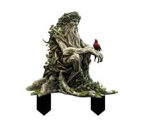 Wild Tree Root Key Figurine - Gnome Fairy Garden Statue with Secret Compartment Indoor/Outdoor Boot for Men (B, A)