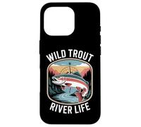 Wild Trout River Life Fly Fishing Trout Angler Case for iPhone 16 Pro