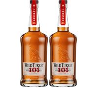 Wild Turkey 101 Kentucky Bourbon Whiskey 70 cl, 50.5% ABV - Ideal for an Old Fashioned (Pack of 2)