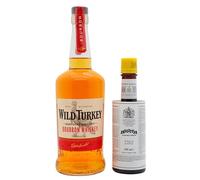 Wild Turkey - 81 Kentucky Straight Bourbon Whiskey 70cl + 20cl 40.5% ABV (Old Fashioned Cocktail Bundle)