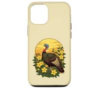 Wild Turkey And Gelsemium Flowers Illustration Case for iPhone 12/12 Pro