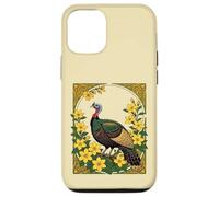 Wild Turkey Game Bird And Jasmine Flowers Illustration Case for iPhone 12/12 Pro