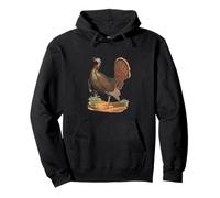 Wild Turkey Game Bird Illustration Pullover Hoodie
