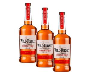Wild Turkey Kentucky Straight Bourbon Whiskey 70 cl, 40.5 Pour cent ABV - Cocktail Bourbon Whiskey (Pack of 3)