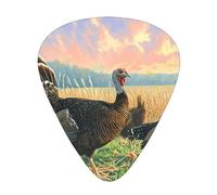 Wild Turkeys Guitar Picks Gift Set - Smooth Durable Plectrums For Acoustic, Electric & Bass Guitar, Perfect Present For Guitar Lovers & Musicians