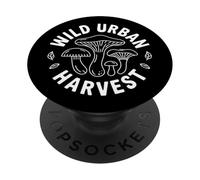 Wild Urban Harvest Mushroom Forager Mycology PopSockets Adhesive PopGrip