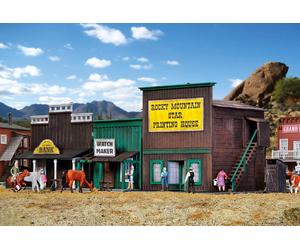 WILD WEST BANK BUILDINGS (3. PCS.) HO/OO Gauge Kibri kit 38508