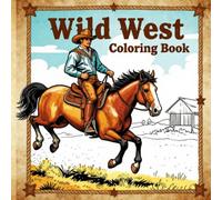 Wild West Bold & Easy Coloring Book: Simple Large Print Western Designs for Adults