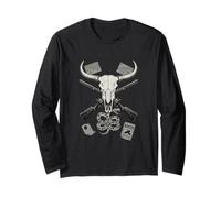 Wild West Bull Snake Outlaw Western Adventure Long Sleeve T-Shirt