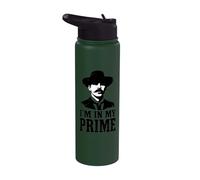 Wild West Gunslinger Quote - I’m in My Prime Stainless Steel Insulated Water Bottle