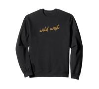 Wild West, Minimalist Southern Western Script Sweatshirt