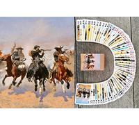 Wild WEST Playing Cards (Poker Deck 54 Cards All Different) Vintage Western Frederick Remington Pioneers Indians Cowboys