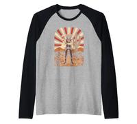 Wild west Raccoon Loves Drinking the tears of My Enemies Raglan Baseball Tee