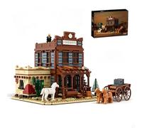 Wild West Sheriff Office Building Set, Western Town Architecture Toys Kit