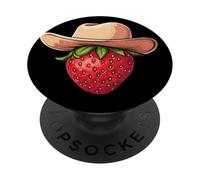 Wild West Strawberry with Hat Costume PopSockets Adhesive PopGrip
