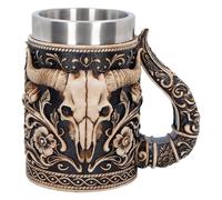 Nemesis Now Wild West Skull Tankard with Stainless Steel Insert 17cm