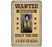 Wild West Wanted Reward Antique Metal Sign Vintage Wanted Western Poster Hippie Tin Sign For Bar Farm House Coffee Poster Plaque Decorative 20x30cm