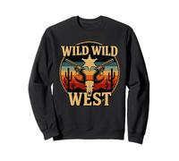 Wild Wild West Costume Funny Outlaw Gunslinger Sheriff Star Sweatshirt
