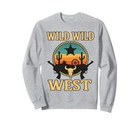 Wild Wild West Design Sonoran Desert Cowboy Saguaro Cactus Sweatshirt