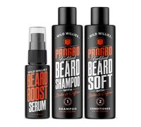 Wild Willies Beard Care Kit Biotin Fortified Shampoo and Conditioner with Caffeine Two 4-Oz Bottles Promotes Healthy Beard Growth