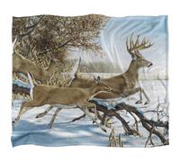 Wild Wings Breaking Cover 2 Silky Supersoft Blanket Sky Blue/white/brown (One Size)