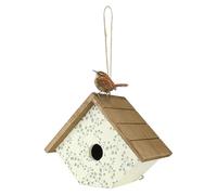 Wild Wings Decorative Wren House Ivy Perch, White