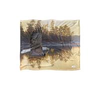 Wild Wings Gone Fishing 2 Silky Touch Super Soft Throw Blanket 152 X 127 cm in White Wild Wings White 152 X 127 cm
