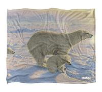 Wild Wings On The Edge 2 Silky Supersoft Blanket White (One Size)