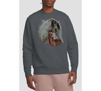 Wild Wings Painted Horses Sweatshirt, Charcoal Twin Peaks Charcoal XL