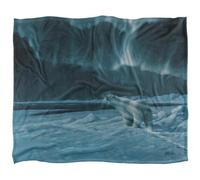 Wild Wings Polar Night Light 2 Silky Supersoft Blanket Blue/white (One Size)