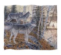Wild Wings Silent Travelers 2 Silky Supersoft Blanket White/multicoloured (One Size)