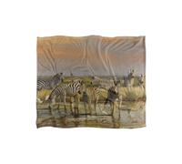 Wild Wings Sundowners 2 Silky Touch Super Soft Throw Blanket 152 X 127 cm in White Wild Wings White 152 X 127 cm